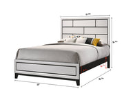 Akerson Chalk Queen Panel Bed - Gate FurnitureQueen Bed