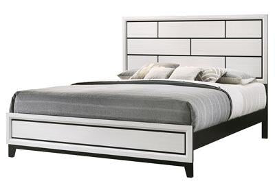 Akerson Chalk White Queen Panel Bed - Gate FurnitureQueen Bed