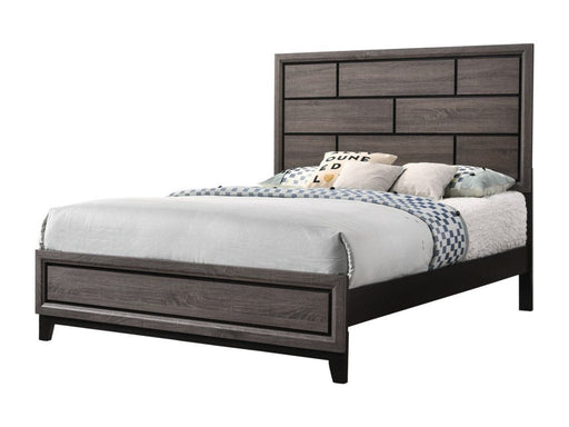 Akerson Gray King Panel Bed - Gate FurnitureKing Bed