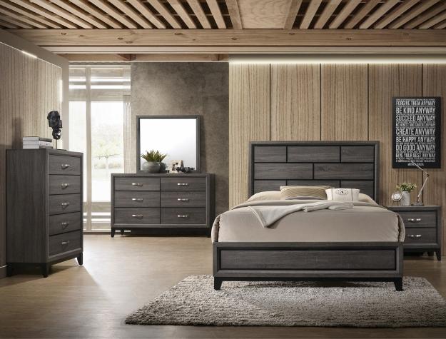 Akerson Gray Nightstand - Gate FurnitureNightstand