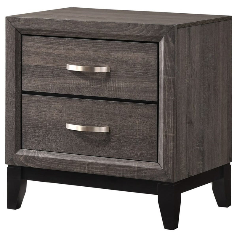 Akerson Gray Nightstand - Gate FurnitureNightstand
