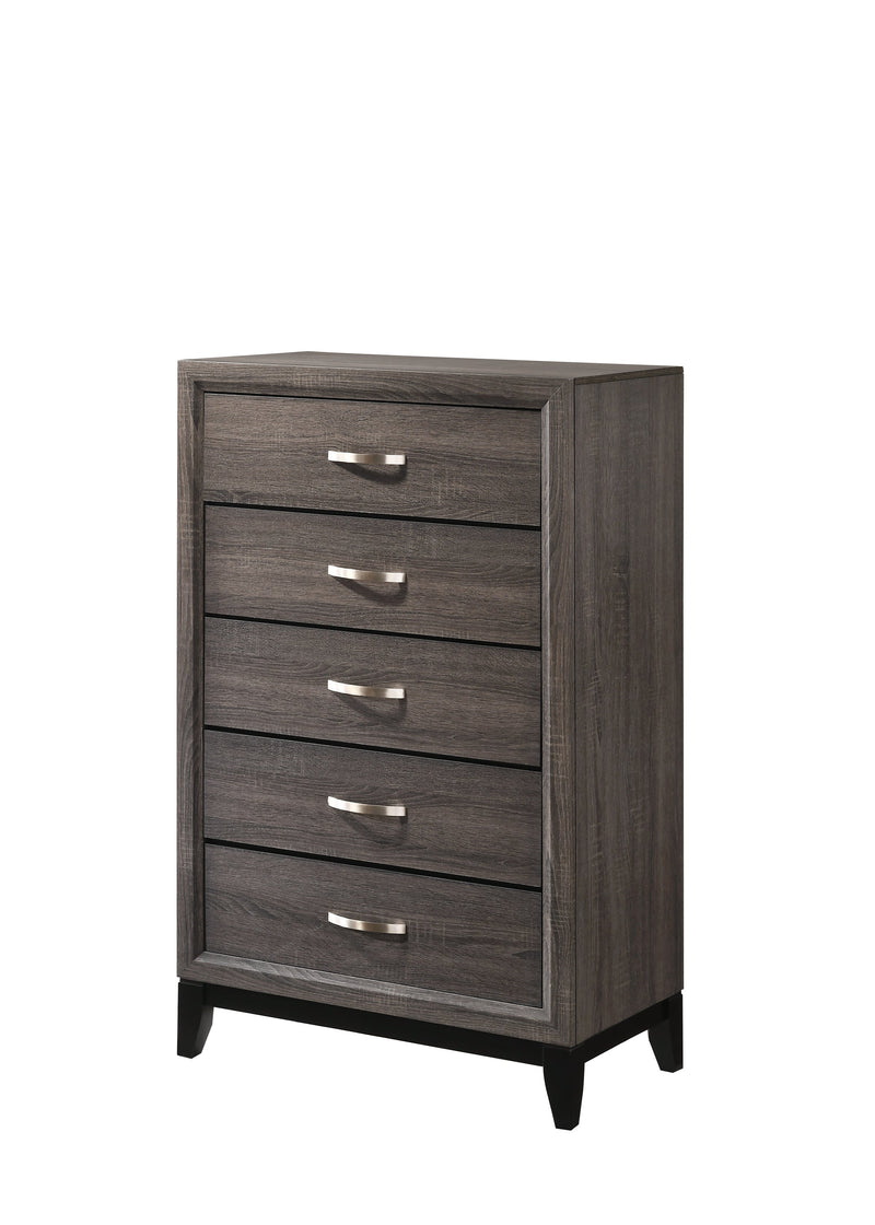 Akerson Gray Panel Bedroom Set - Gate FurnitureBedroom Set