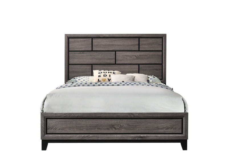 Akerson Gray Panel Bedroom Set - Gate FurnitureBedroom Set