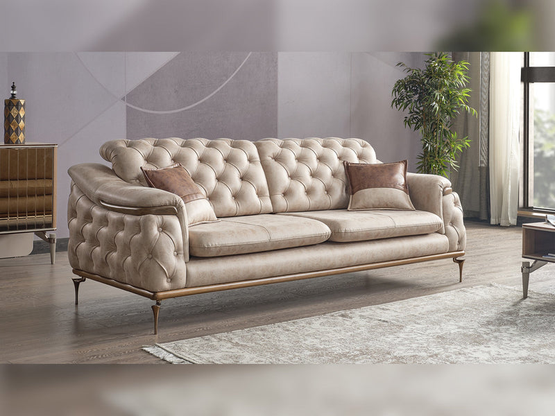 Akik 3-pieces (Sofa & Loveseat & Chair) Livingroom in Anthracite - 200-ELIF-AKI-E113-321