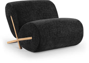 Akira Fabric Upholstered Accent Chair in Black - 33071Black-C