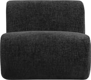 Akira Fabric Upholstered Accent Chair in Black - 33071Black-C