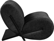 Akira Fabric Upholstered Accent Chair in Black - 33072Black-C