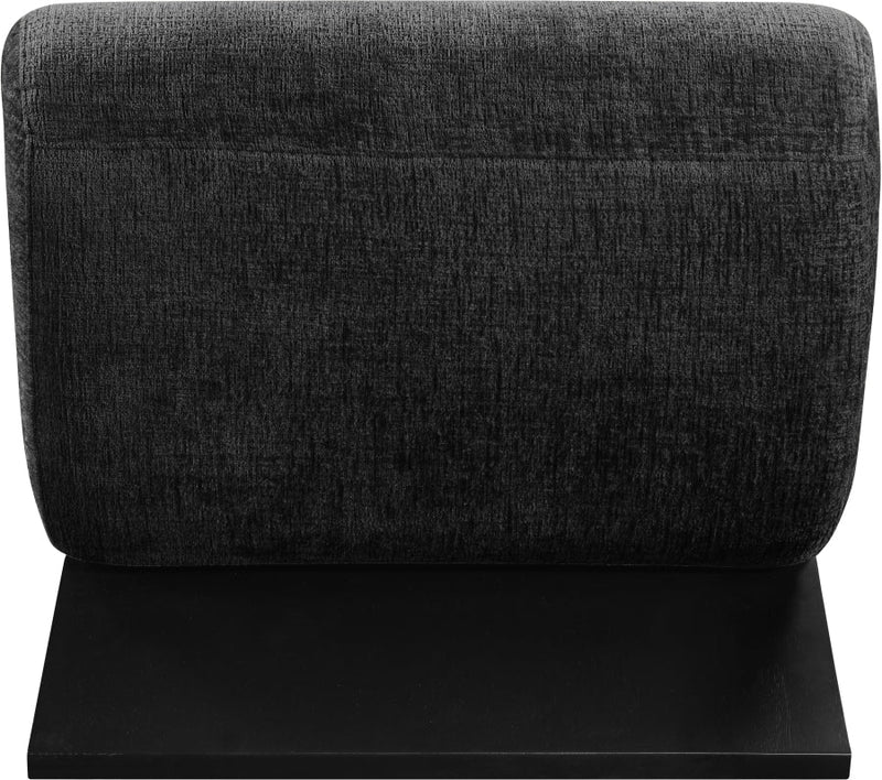 Akira Fabric Upholstered Accent Chair in Black - 33072Black-C