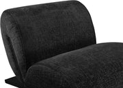 Akira Fabric Upholstered Accent Chair in Black - 33072Black-C