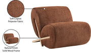 Akira Fabric Upholstered Accent Chair in Cognac - 33071Cognac-C