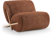 Akira Fabric Upholstered Accent Chair in Cognac - 33071Cognac-C