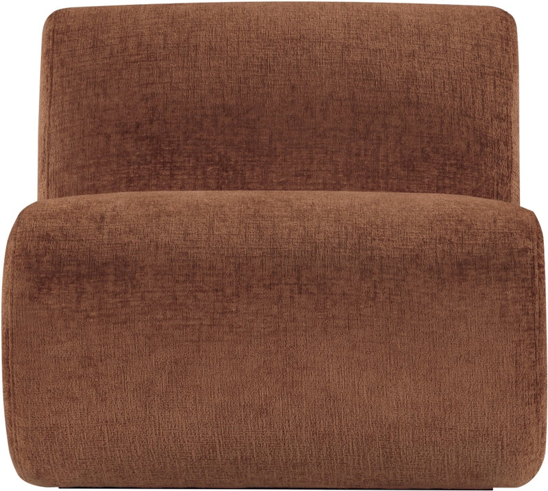 Akira Fabric Upholstered Accent Chair in Cognac - 33071Cognac-C