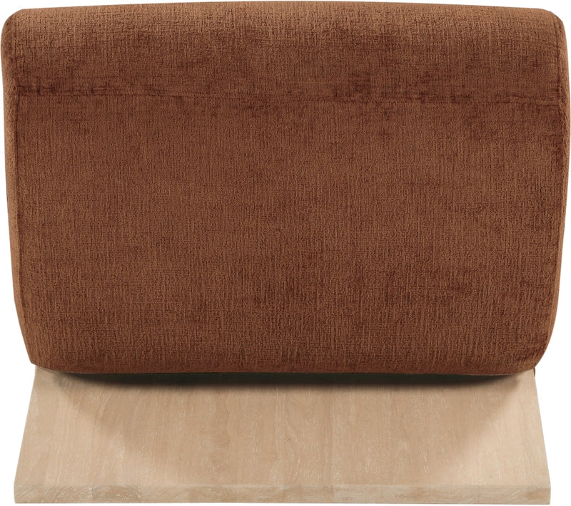 Akira Fabric Upholstered Accent Chair in Cognac - 33071Cognac-C
