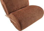 Akira Fabric Upholstered Accent Chair in Cognac - 33071Cognac-C