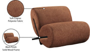 Akira Fabric Upholstered Accent Chair in Cognac - 33072Cognac-C