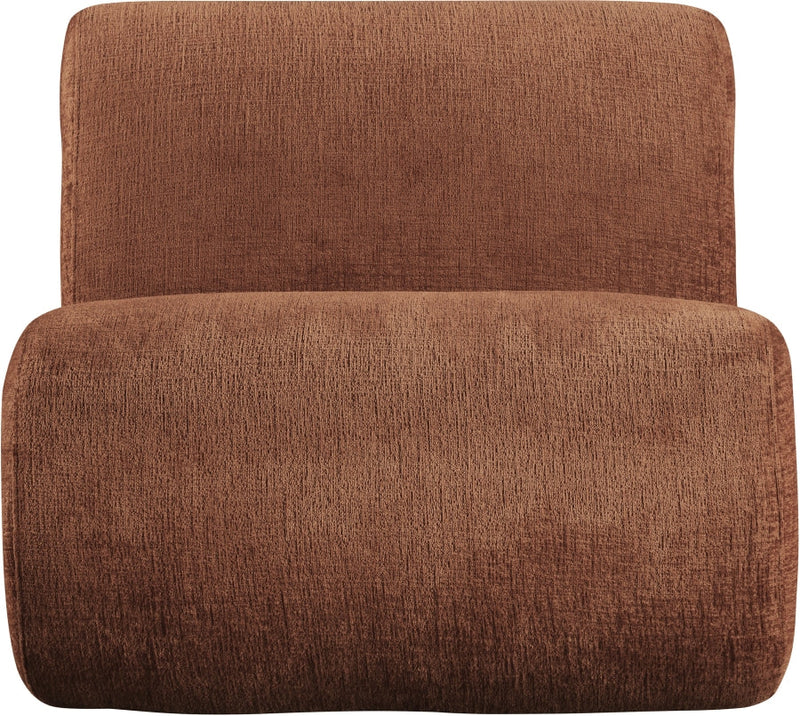 Akira Fabric Upholstered Accent Chair in Cognac - 33072Cognac-C