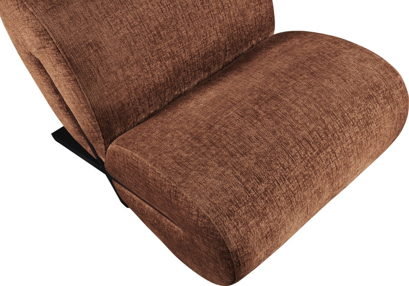 Akira Fabric Upholstered Accent Chair in Cognac - 33072Cognac-C
