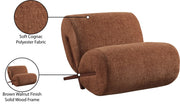 Akira Fabric Upholstered Accent Chair in Cognac - 33073Cognac-C
