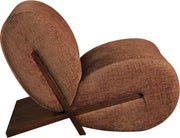 Akira Fabric Upholstered Accent Chair in Cognac - 33073Cognac-C