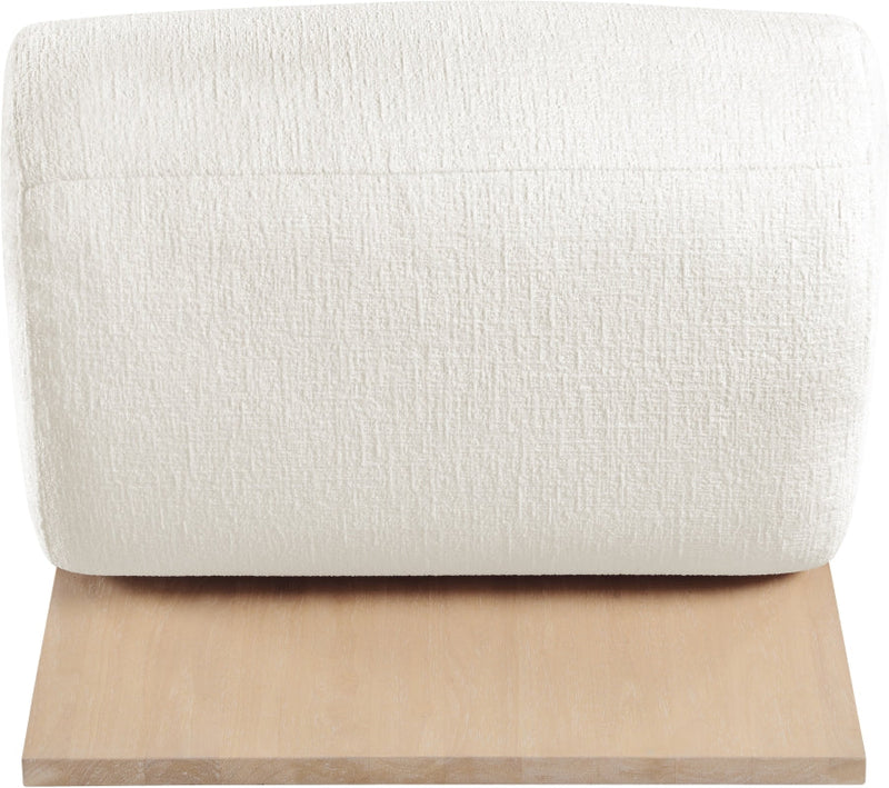 Akira Fabric Upholstered Accent Chair in Cream - 33071Cream-C