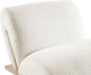 Akira Fabric Upholstered Accent Chair in Cream - 33071Cream-C