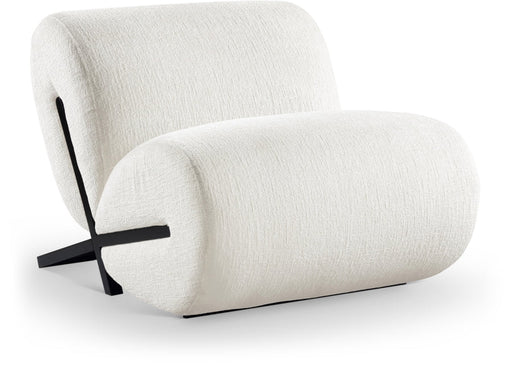 Akira Fabric Upholstered Accent Chair in Cream - 33072Cream-C