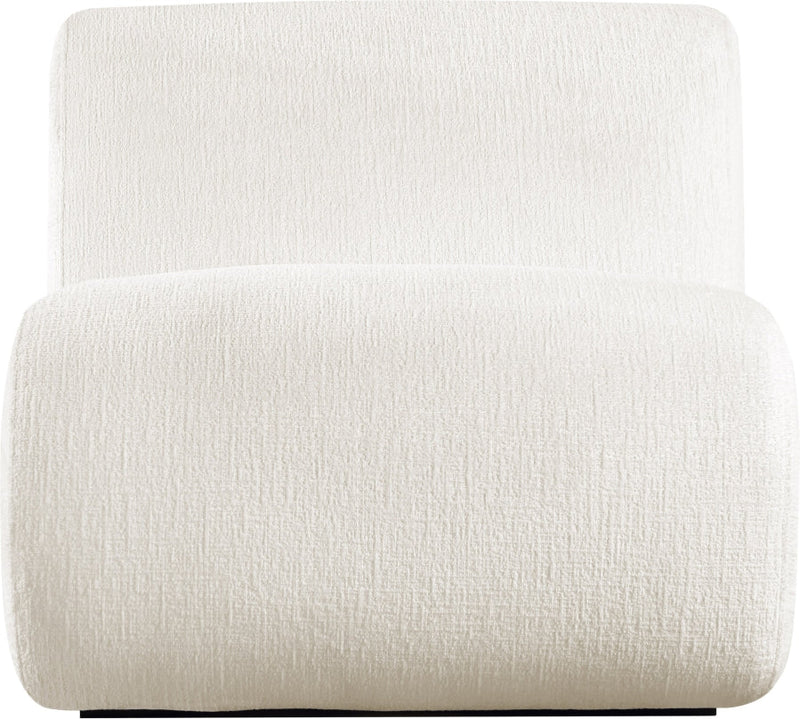 Akira Fabric Upholstered Accent Chair in Cream - 33072Cream-C