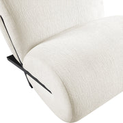 Akira Fabric Upholstered Accent Chair in Cream - 33072Cream-C