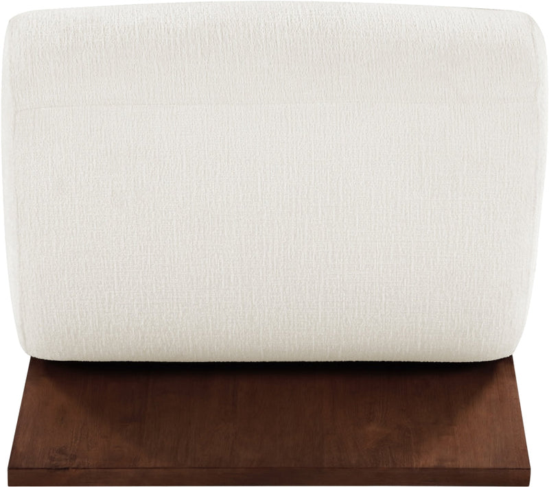 Akira Fabric Upholstered Accent Chair in Cream - 33073Cream-C