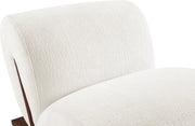 Akira Fabric Upholstered Accent Chair in Cream - 33073Cream-C