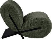 Akira Fabric Upholstered Accent Chair in Green - 33072Green-C