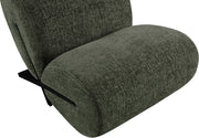 Akira Fabric Upholstered Accent Chair in Green - 33072Green-C