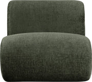 Akira Fabric Upholstered Accent Chair in Green - 33073Green-C