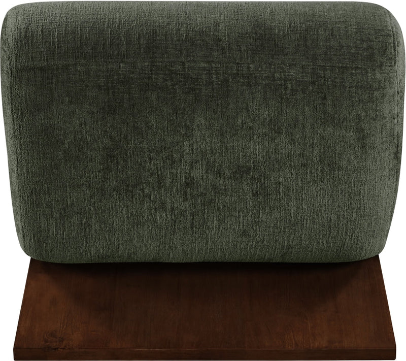 Akira Fabric Upholstered Accent Chair in Green - 33073Green-C