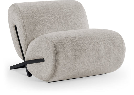 Akira Fabric Upholstered Accent Chair in Grey - 33072Grey-C