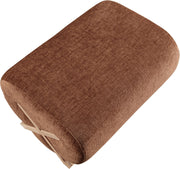 Akira Fabric Upholstered Ottoman in Cognac - 33071Cognac-Ott