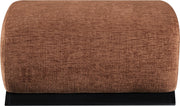 Akira Fabric Upholstered Ottoman in Cognac - 33072Cognac-Ott