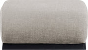 Akira Fabric Upholstered Ottoman in Grey - 33072Grey-Ott