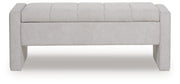 Akselman Gray Storage Bench - A3000744