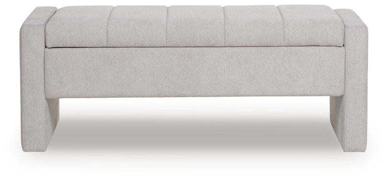 Akselman Gray Storage Bench - A3000744