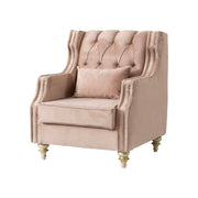 Alabama 33 in. Chair in Light Brown / Beige - Gate FurnitureLiving Room Chair