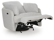 Alainmont Next-Gen Nuvella Stone Swivel Power Recliner - A3000739