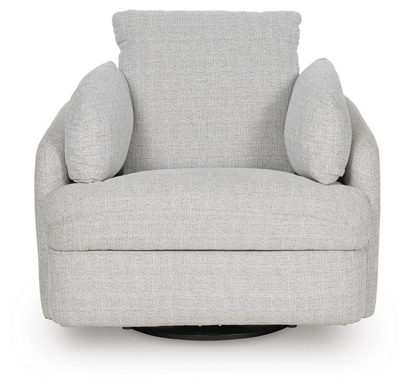 Alainmont Next-Gen Nuvella Stone Swivel Power Recliner - A3000739