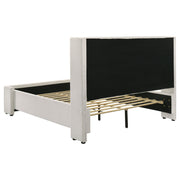 Alamosa Boucle Upholstered Queen Wingback Bed White  - 310078Q
