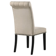 Alana Fabric Upholstered Dining Side Chair Beige (Set of 2) - 190162