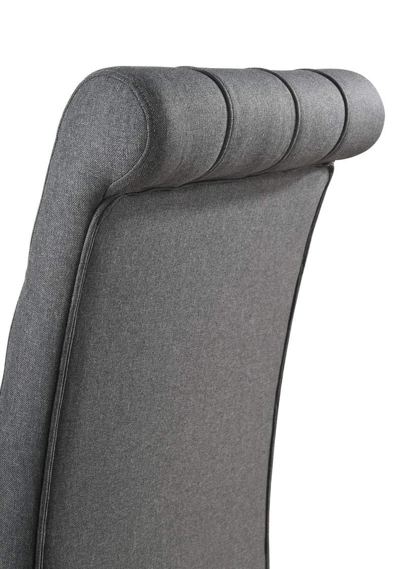 Alana Fabric Upholstered Dining Side Chair Grey (Set of 2) - 115162