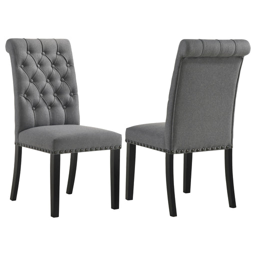 Alana Fabric Upholstered Dining Side Chair Grey (Set of 2) - 115162