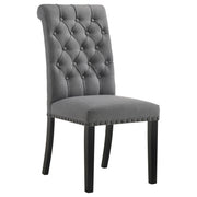 Alana Fabric Upholstered Dining Side Chair Grey (Set of 2) - 115162