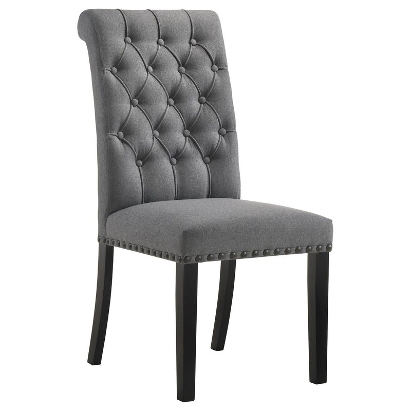 Alana Fabric Upholstered Dining Side Chair Grey (Set of 2) - 115162