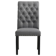 Alana Fabric Upholstered Dining Side Chair Grey (Set of 2) - 115162